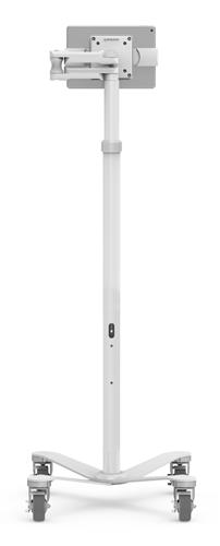 UNIVERSAL TABLET CLING MEDICAL ROLLING CART EXTENDED - WHITE