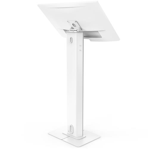 VESA BRANDABLE FLOOR STAND WITH A LARGE BASE PLATE - WHITE