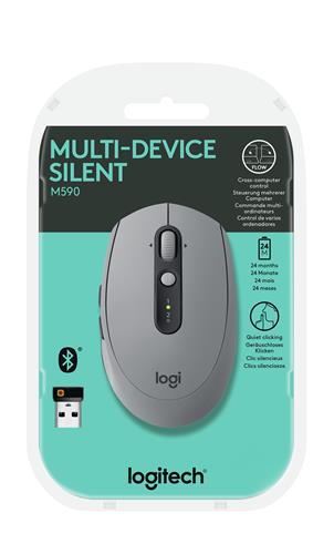 WIRELESS MOUSE M590MULTI-DEVICE SILENT - MID GREY TONAL - EMEA