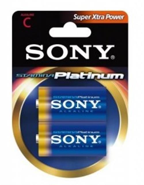 2PCS BLISTER ALKALINE STAMINA PLATINUM BABY C LR14 1.5 V