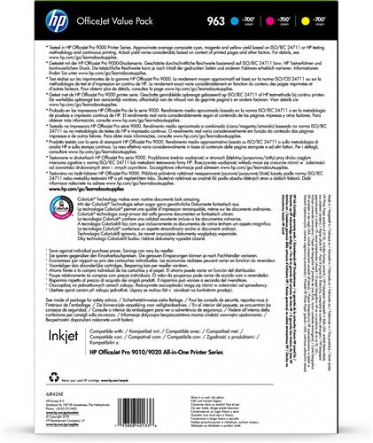 INK CARTRIDGE NO 963 CMY AND A4 PAPER OVP PACK