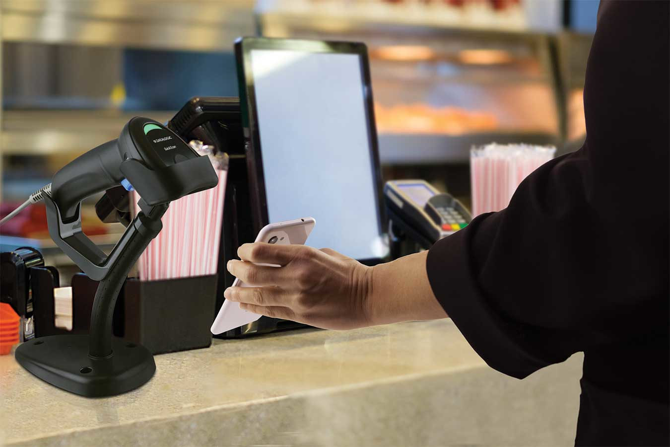 Datalogic QD2220-BKK1 lettore di codici a barre Lettore di codici a barre portatile 1D LED Nero