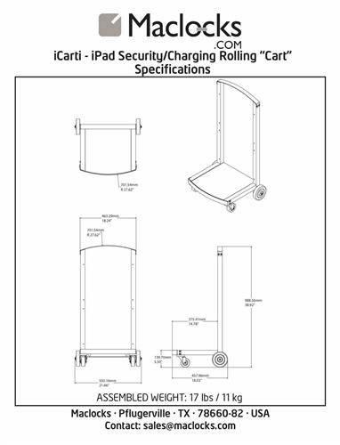 CARTIPAD 16 DEV.CHARGING Cabinet-Cart UK plugs