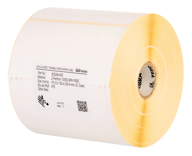 Zebra Z-Perform 1000T Bianco Rotolo