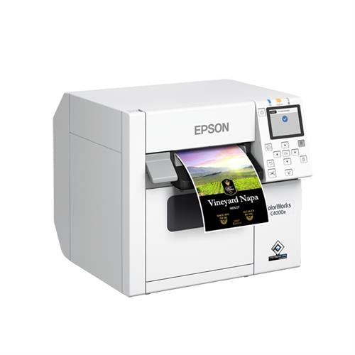 Epson CW-C4000e (bk) stampante per etichette (CD) Ad inchiostro A colori 1200 x 1200 DPI 102 mm/s Cablato
