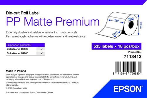 Epson 7113413 etichetta per stampante Bianco Etichetta per stampante autoadesiva