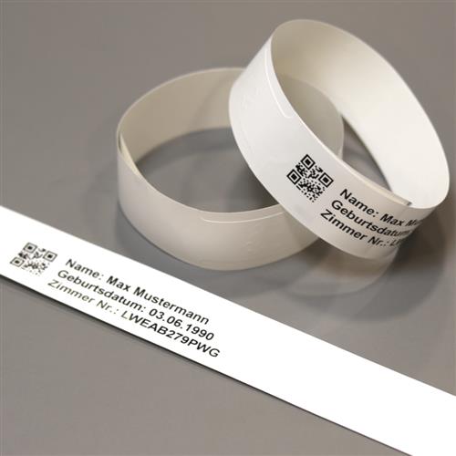 PATIENT WRISTBANDS ADULT WHITE 11IN 200 PER ROLL (5 ROLL MOQ)