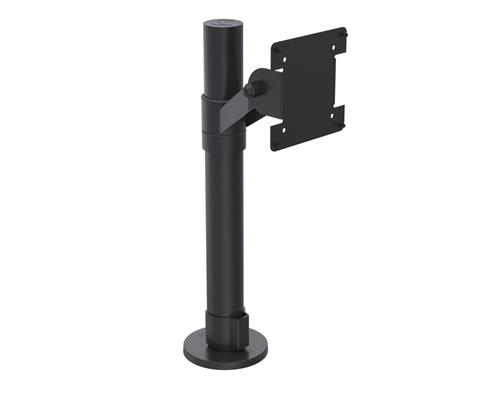 POLE W/ VESA MOUNT ON ANGLED CONNECTION JOINT BLACK