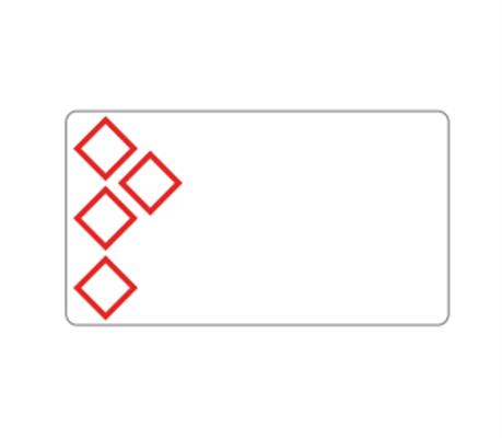 PRE-CUT AND PRE-PRINTED GHS / CLP ROLLS PICTOGRAM + TEXT 55X85