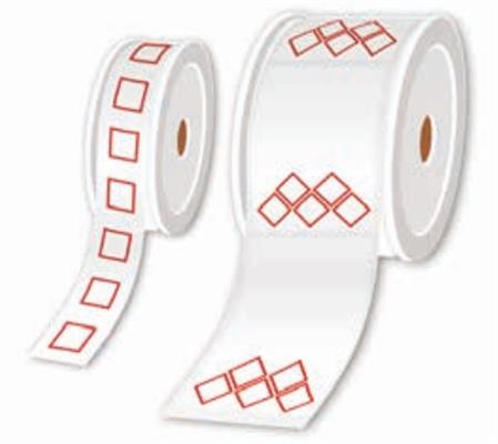 PRE-CUT AND PRE-PRINTED GHS / CLP ROLLS PICTOGRAM + TEXT 55X85