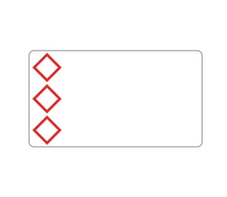PRE-CUT AND PRE-PRINTED GHS / CLP ROLLS PICTOGRAM + TEXT 75X11