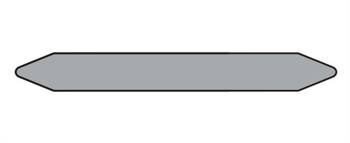 PRE-CUT PIPE MARKER ROLLS GRAY / STEAM WITHOUT PICTOGRAM 26 X 2