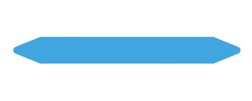 PRE-CUT PIPE MARKER ROLLS SKY/AIR BLUE WITHOUT PICTOGRAM 2