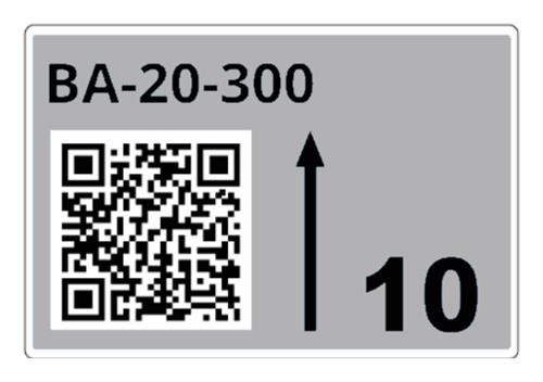 ROLL OF PRE-CUT LABELS FOR RACKS AND PALLETS 90 X 110 MM GR