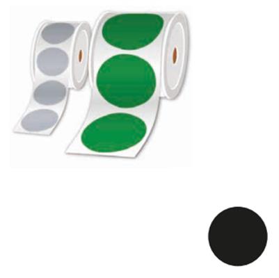 ROLLS OF PRE-CUT LABELS BLACK 50MM - PER ROLL OF 500 LABELS