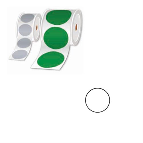 ROLLS OF PRE-CUT LABELS WHITE 50MM - PER ROLL OF 500 LABELS