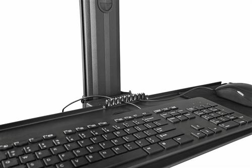 SCRIVANIA SIT STAND SU RUOTE POSTAZIONE DI LAVORO ERGONOMICA