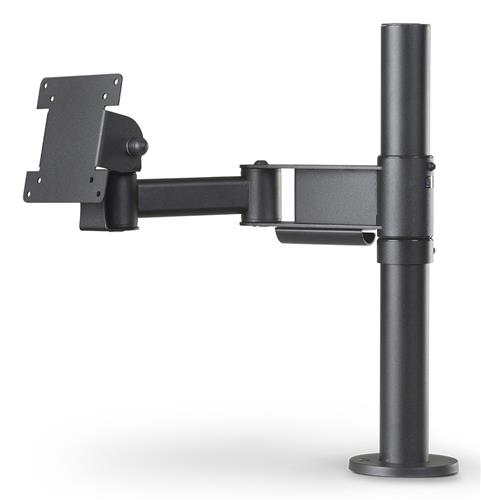 SPACEPOLE SCREEN MOUNT WITH 300MM ELBOW ARM - BLACK
