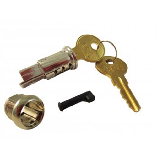 TUMBLER ASSEMBLY LOCK 2 KEYS LOCK PIN (XX) DENOTES LOCK NUMBE