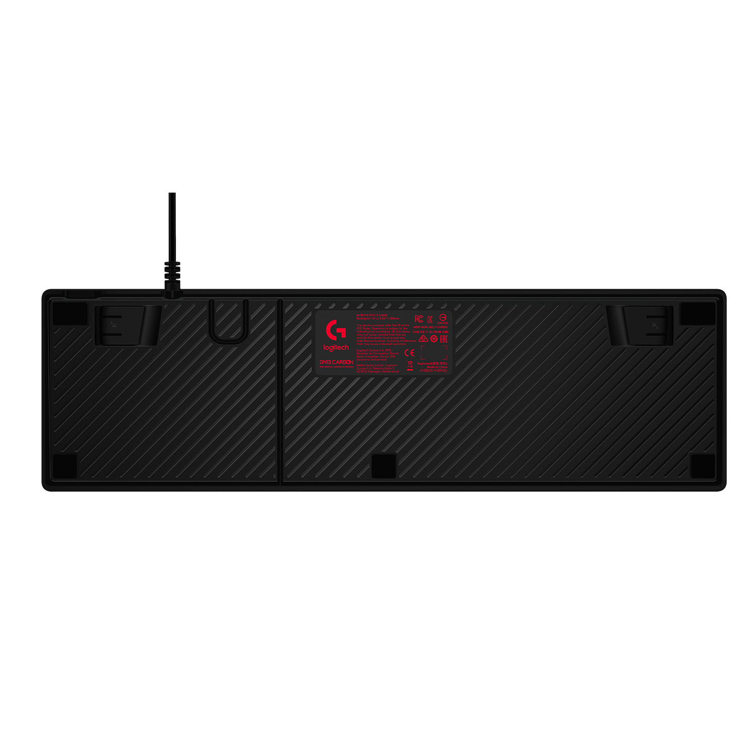 Logitech G 920-008518 tastiera Gaming USB AZERTY Belga Carbonio