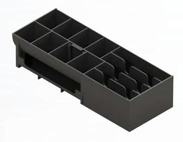 APG Cash Drawer 20266PAC vassoio per cassa ABS sintetico Nero