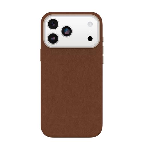 OB SYMMETRY CACTUS LEATHER CAM CTR APPLE IPHONE17 PRO MAX BROWN