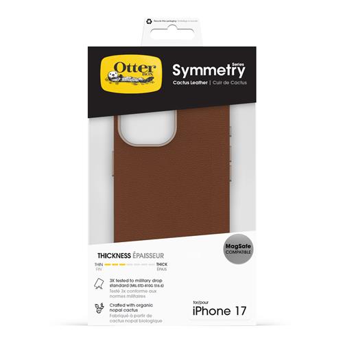 OB SYMMETRY CACTUS LEATHER CAM CTRL APPLE IPHONE17 DESERT BROWN
