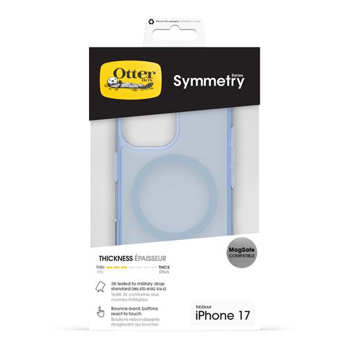 OB SYMMETRY CLEAR MAGSAFE CAM. CONTROL APPLE IPHONE 17 BLUE