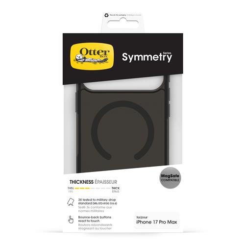 OB SYMMETRY CLEAR MAGSAFE CAM. CTRL APPLE IPHONE 17 PROMAX BLK