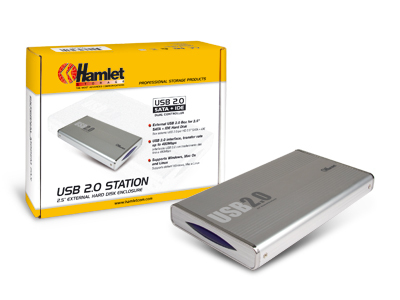 Hamlet USB 2.0 Station box esterno per Hard Disk IDE/Sata 2,5''