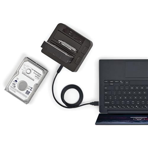 StarTech.com SDOCK2U313 docking station per unità di archiviazione USB 3.2 Gen 2 (3.1 Gen 2) Type micro-B Nero