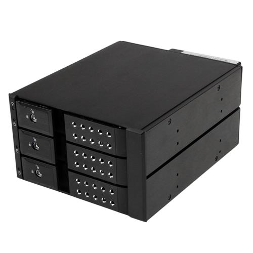 StarTech.com HSB3SATSASBA array di dischi 0 TB Nero