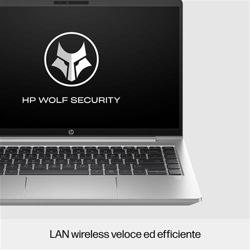 HP ProBook 440 G10 Intel Core i7 i7-1355U Computer portatile 35,6 cm (14) Full HD 16 GB DDR4-SDRAM 512 GB SSD Wi-Fi 6E (802.11ax) Windows 11 Pro Argento