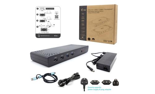 i-tec CADUALHDMIDOCKPD replicatore di porte e docking station per laptop Cablato USB 3.2 Gen 1 (3.1 Gen 1) Type-C Nero