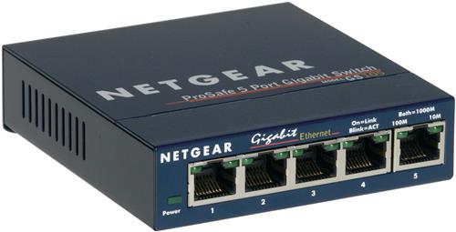 NETGEAR GS105 Non gestito Gigabit Ethernet (10/100/1000) Blu
