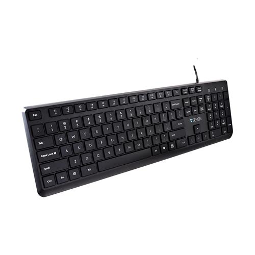 V7 KU350US tastiera Universale QWERTY Inglese US Nero