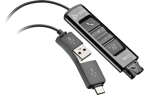 POLY DA85 USB to QD Black Adapter TAA Adattatore di interfaccia
