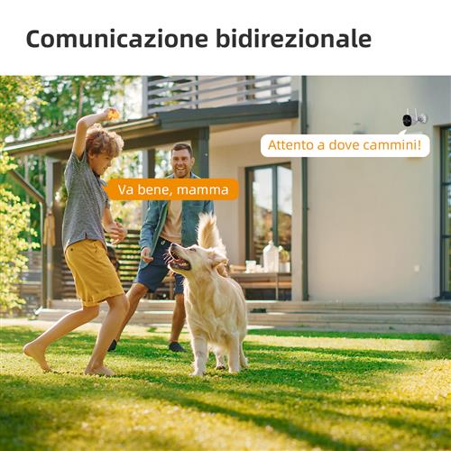 Imou Bullet 2 Full HD (2Mp) Telecamera di sicurezza Wifi da esterno Full color con sirena e faretto