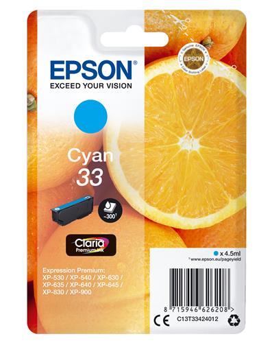 Epson Oranges C13T33424012 cartuccia d'inchiostro 1 pz Originale Resa standard