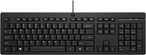 HP 125 Wired Keyboard tastiera USB Nero