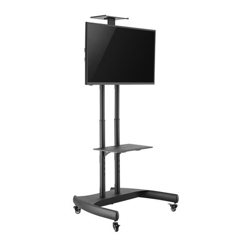 V7 TVCART1-3E carrello e supporto multimediale Nero Pannello piatto Carrello multimediale