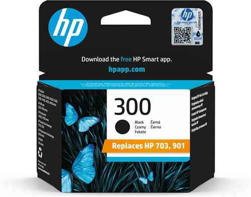 HP 300 Black Original Ink Cartridge cartuccia d'inchiostro 1 pz Resa standard