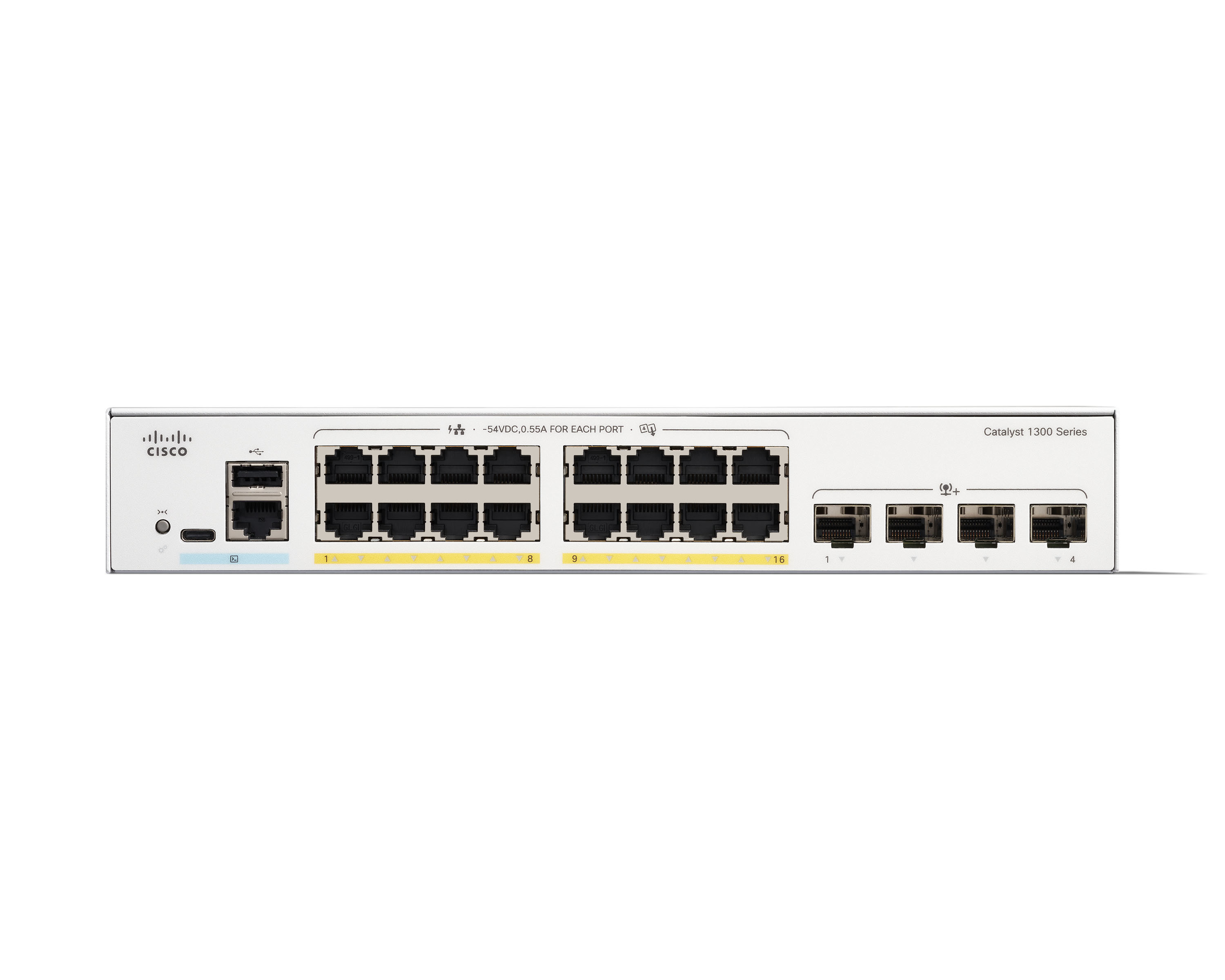 Cisco C1300-16P-4X switch di rete Gestito L2/L3 Gigabit Ethernet (10/100/1000) Bianco