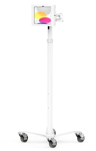 IPAD 10-11 GEN APEX ENCLOSURE MEDICAL ROLLING CART EXTENDED