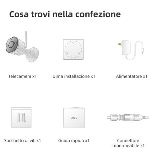 Imou Bullet 2 4MP Pallottola (forma) Telecamera di sicurezza IP 2560 x 1440 Pixel Soffitto/muro