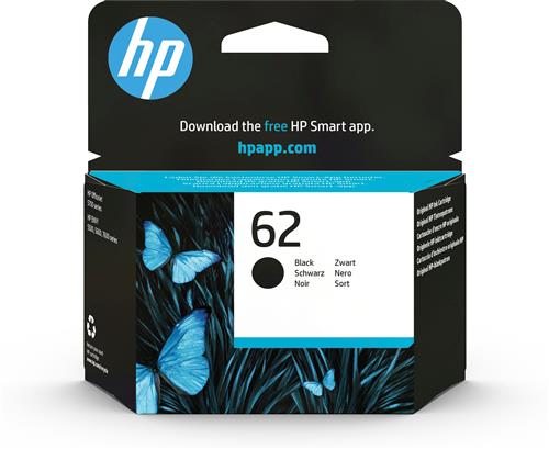 HP 62 Black Original Ink Cartridge cartuccia d'inchiostro 1 pz Resa standard