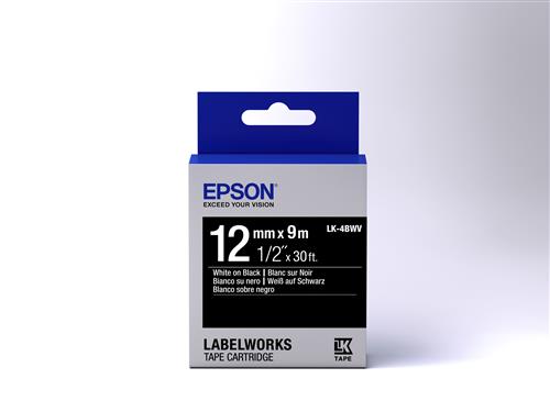 Epson LK-4BWV nastro per etichettatrice Bianco su nero