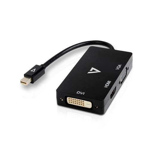 V7 V7MDP-VGADVIHDMI-1E 0,1 m VGA / DVI / HDMI Nero