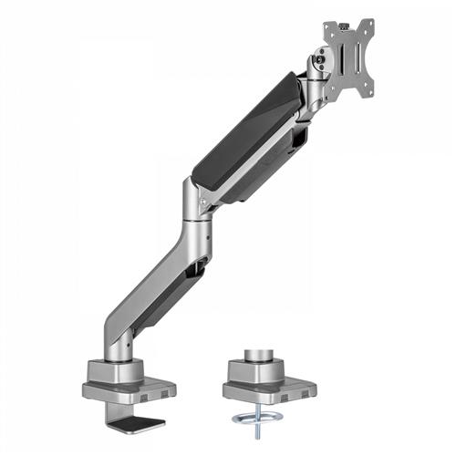 V7 DM1HDS Supporti a parete per TV 124,5 cm (49) Scrivania Nero, Argento