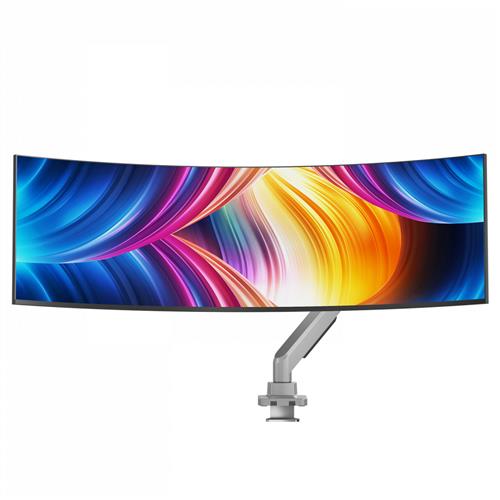 V7 DM1HDS Supporti a parete per TV 124,5 cm (49) Scrivania Nero, Argento